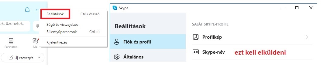 egyéni oktatás - skype